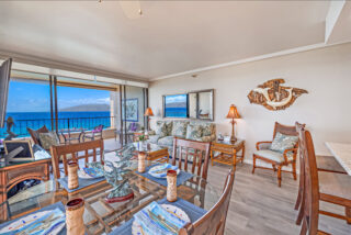 Dining area and partial living area