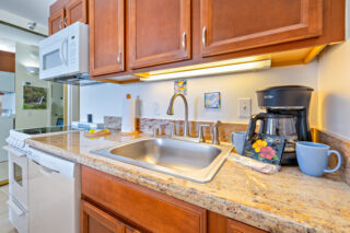 Kitchen with coffee maker