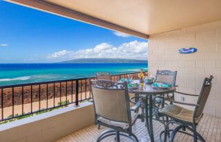 View from lanai to Molokai