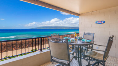 View from lanai to Molokai