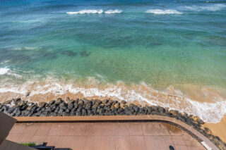 View looking down from lanai